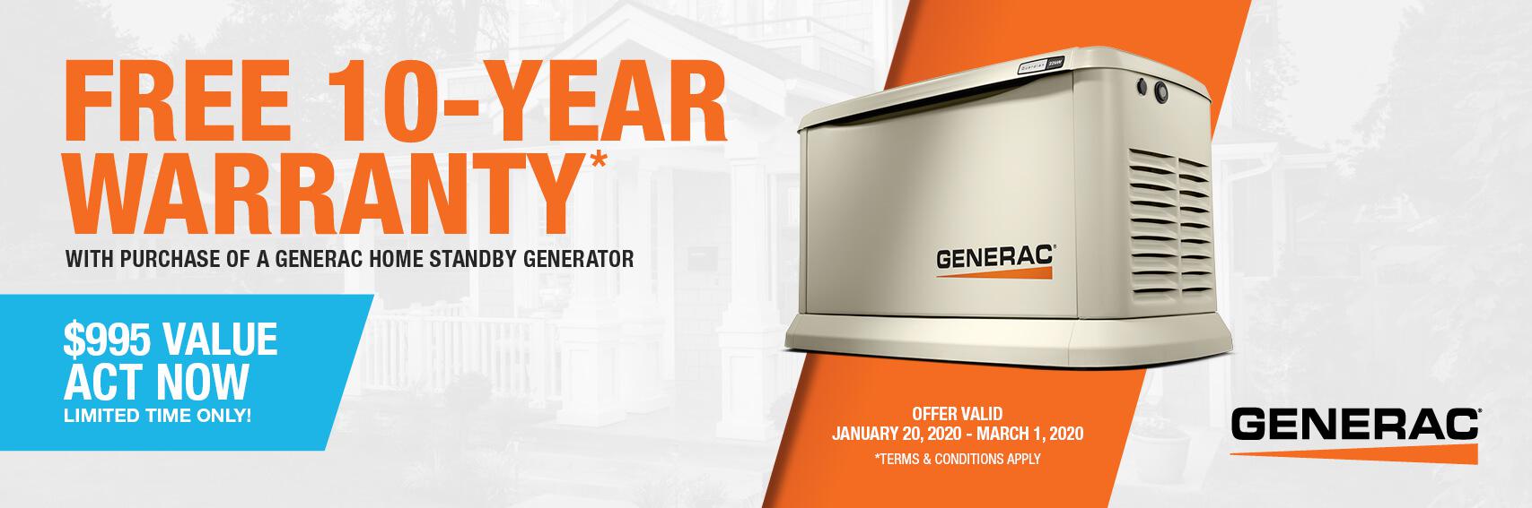 Homestandby Generator Deal | Warranty Offer | Generac Dealer | Manchester, NJ